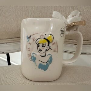 Rae Dunn X Disney Cinderella Ceramic Mug “A dream Come True” Rare. NWT